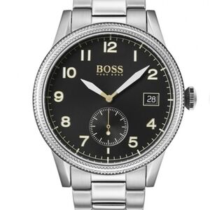 Hugo Boss Silver and Black Watch 44mm